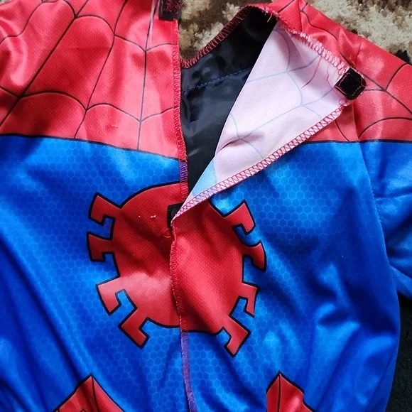LIKE NEW! Marvel Spiderman Red & Blue Kids Superhero Costume; Size:8 - Picture 14 of 16